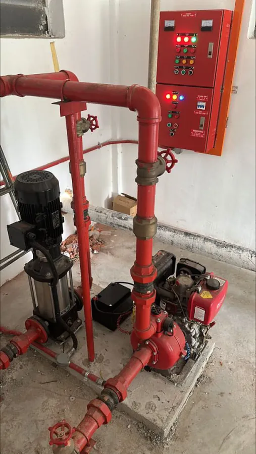 Pump set inspection and start on demand testing
